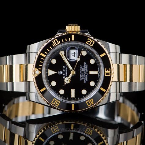 rolex submariner date gold/steel|Rolex oyster steel submariner.